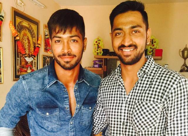 Krunal Pandya With His Brother