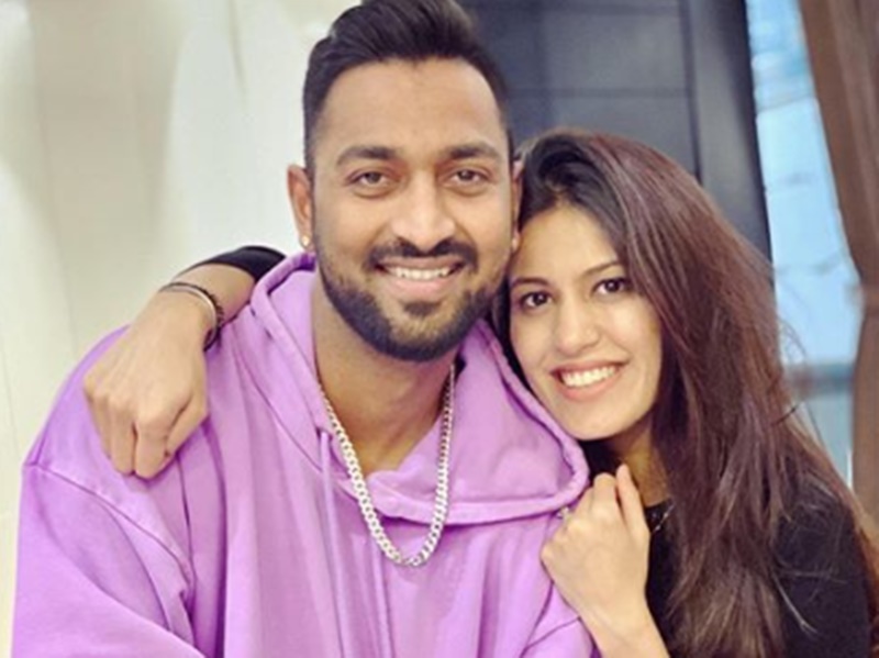 Krunal Pandya With Pankhuri Sharma