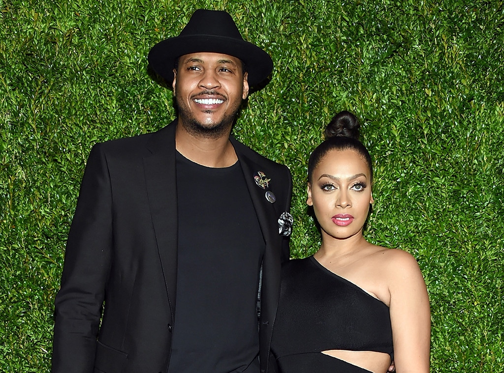 La La Anthony With Carmelo Anthony