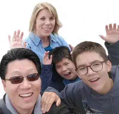 Logan Kim With His Family