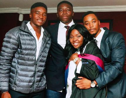 Lutho Sipamla With His Brother And Sister