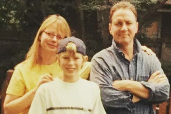 Machine Gun Kelly With His Father And Mother