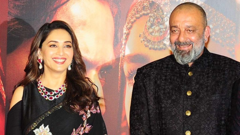 Madhuri Dixit With Sanjay Dutt