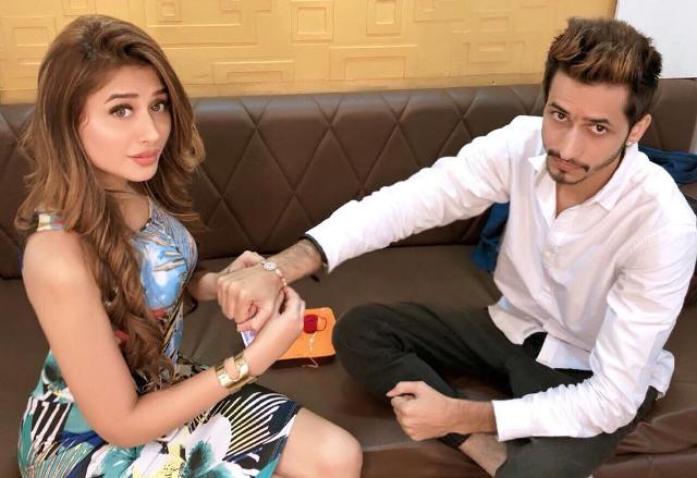 Mahira Sharma With Her Brother