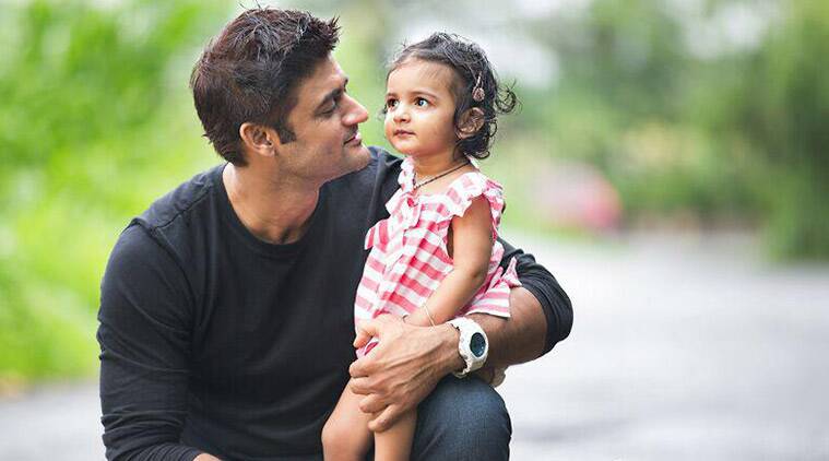 Manav Gohil With His Daughter