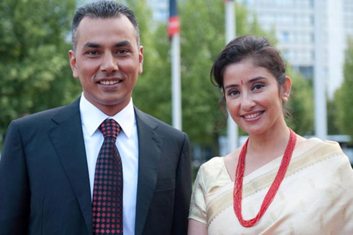 Manisha Koirala With Samrat Dahal