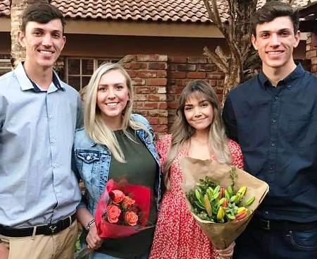 Marco Jansen With His Brother And Sister