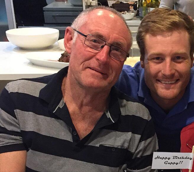 Martin Guptill With His Father