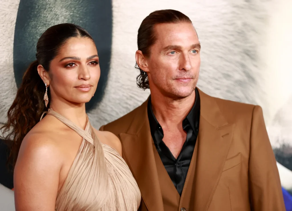 Matthew McConaughey With Camila Alves