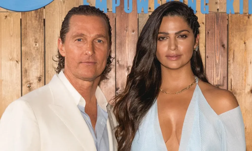 Matthew McConaughey With Camila Alves