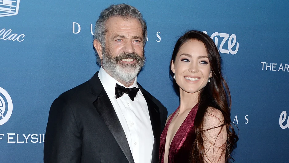 Mel Gibson With Rosalind Ross