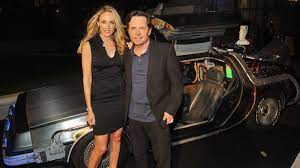 Michael J. Fox With His Car