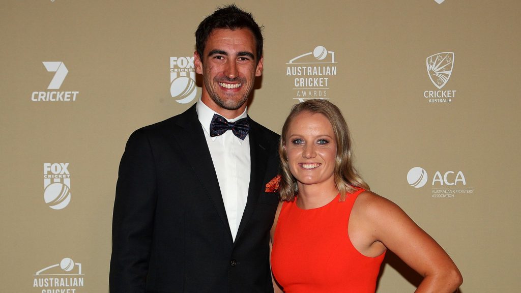 Mitchell Starc With Alyssa Healy