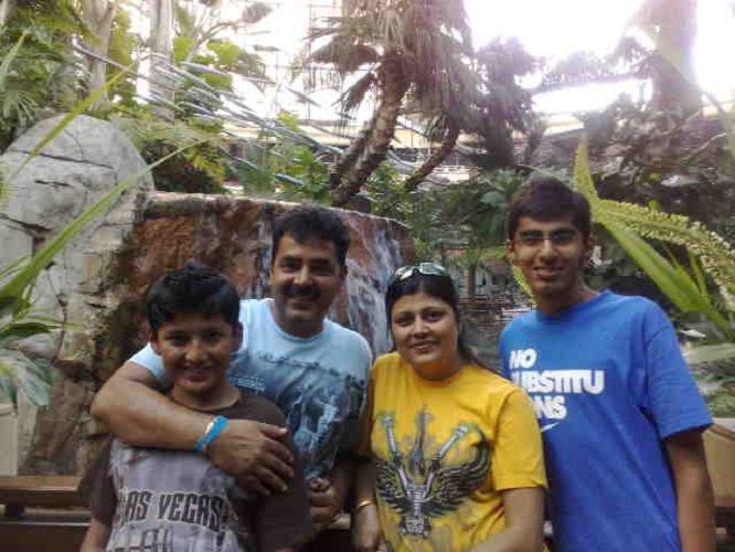 Mridul Madhok With His Family