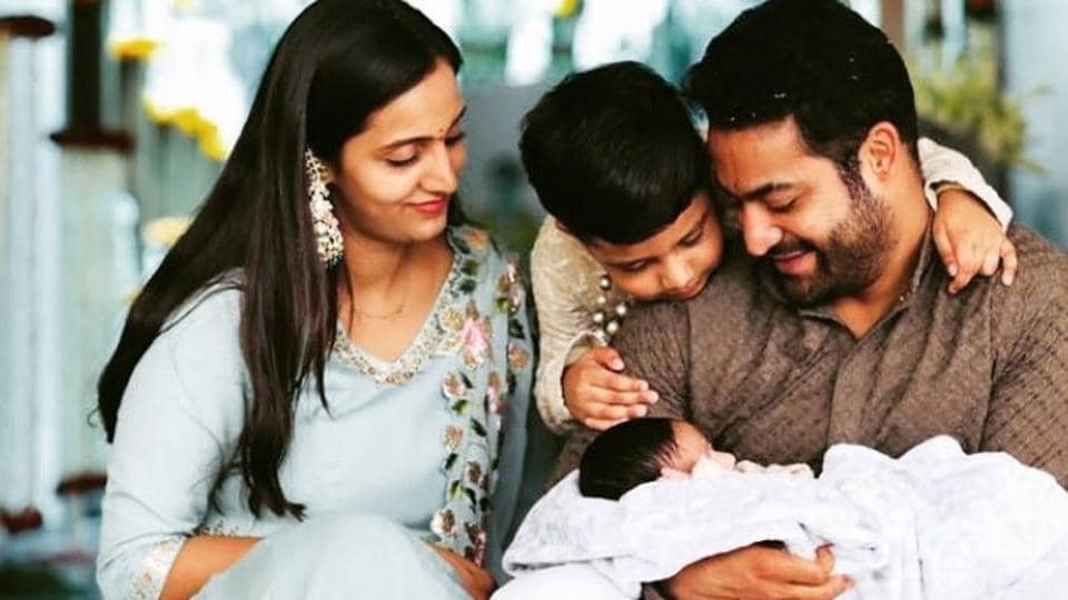  N. T. Rama Rao Jr With His  Childrens