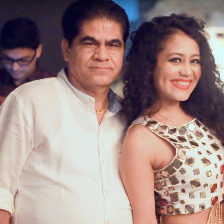 Neha Kakkar With Her Father