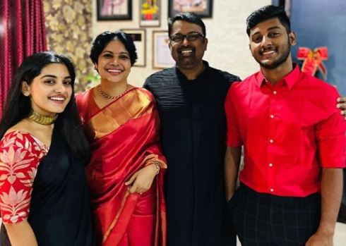 Nivetha With Her Family