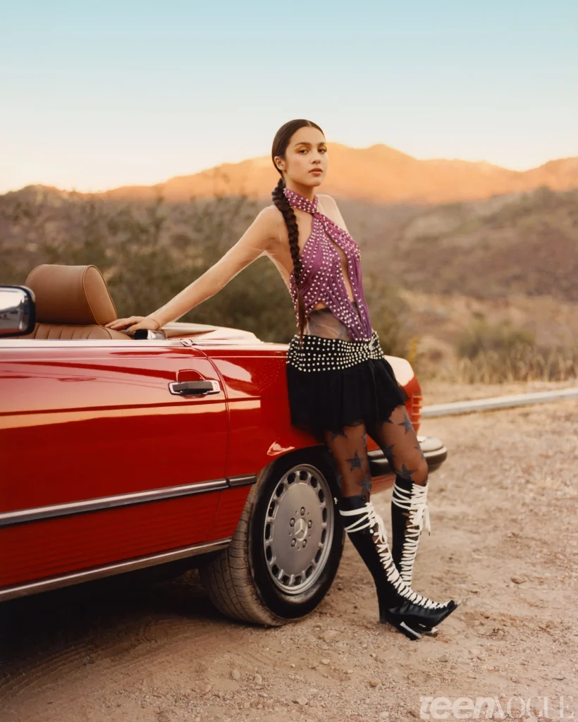 Olivia Rodrigo With Her Car