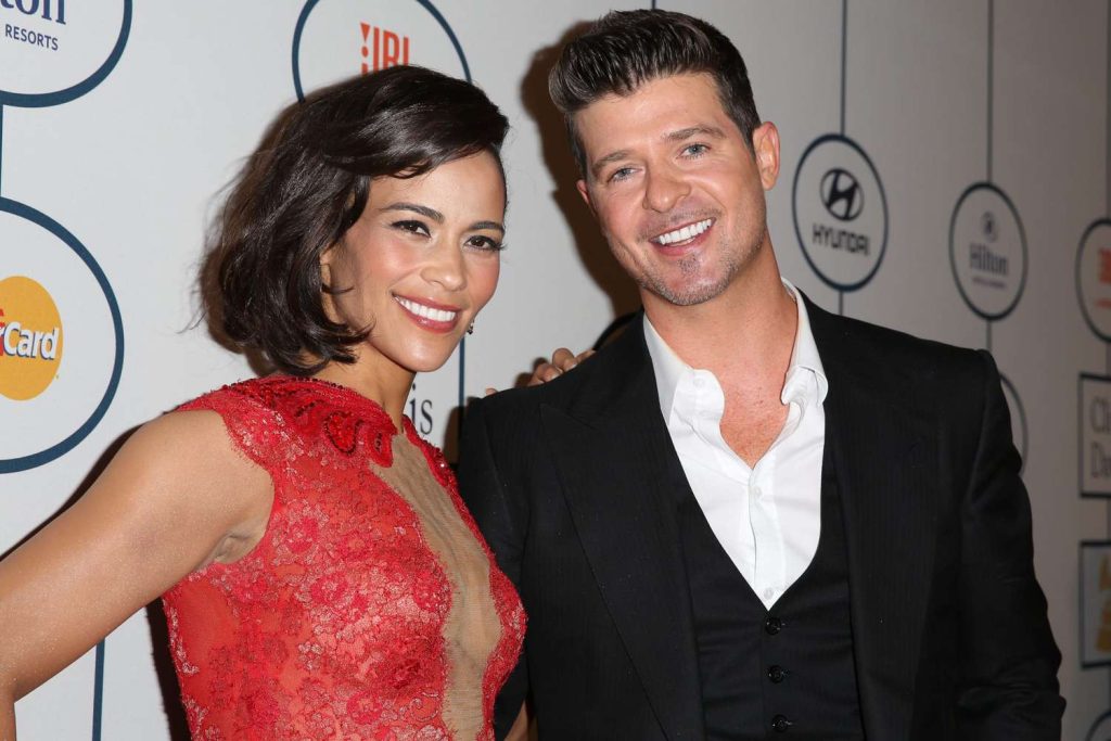 Paula Patton With Robin Thicke