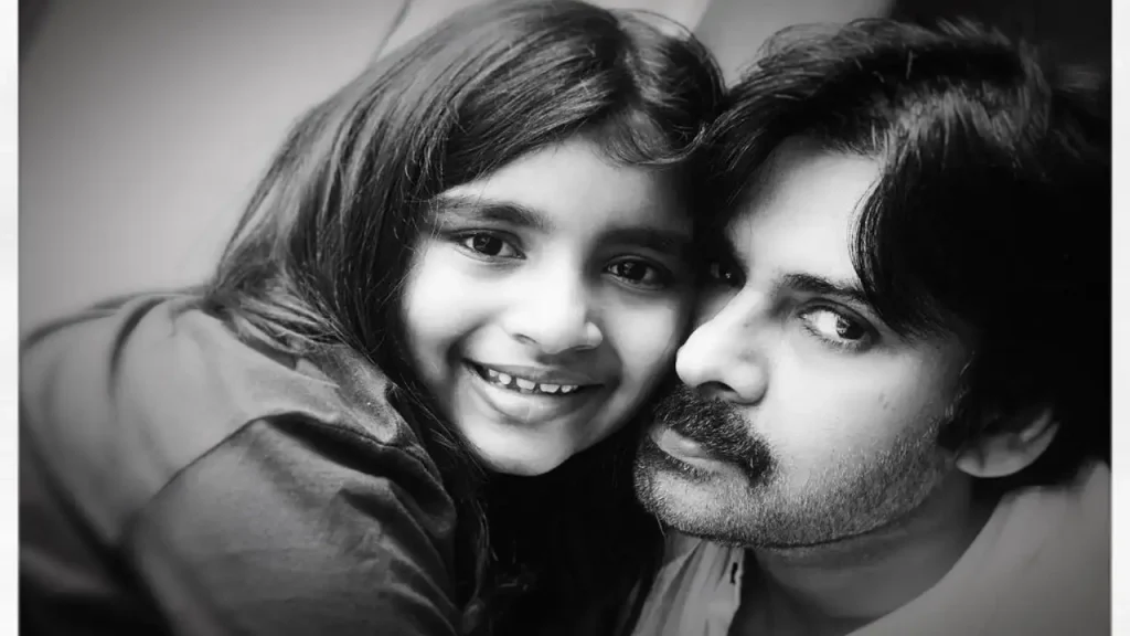 Pawan Kalyan With Daughter