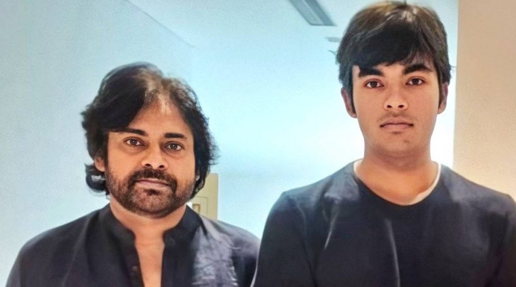 Pawan Kalyan With His Son