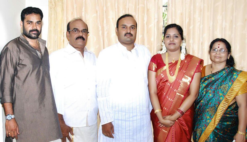 Pradeep Chandran With His Family