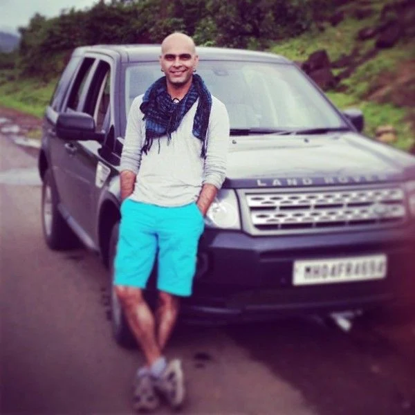 Raghu Ram With His Car