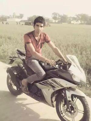 Rahul Chahar With His Bike