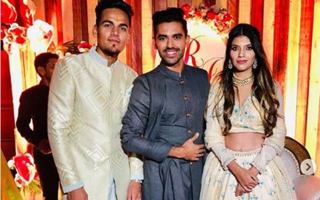 Rahul Chahar With Brother And Sister