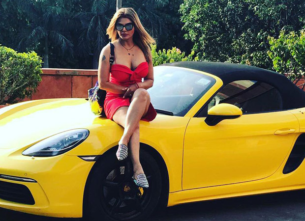 Rakhi Sawant With Her Car