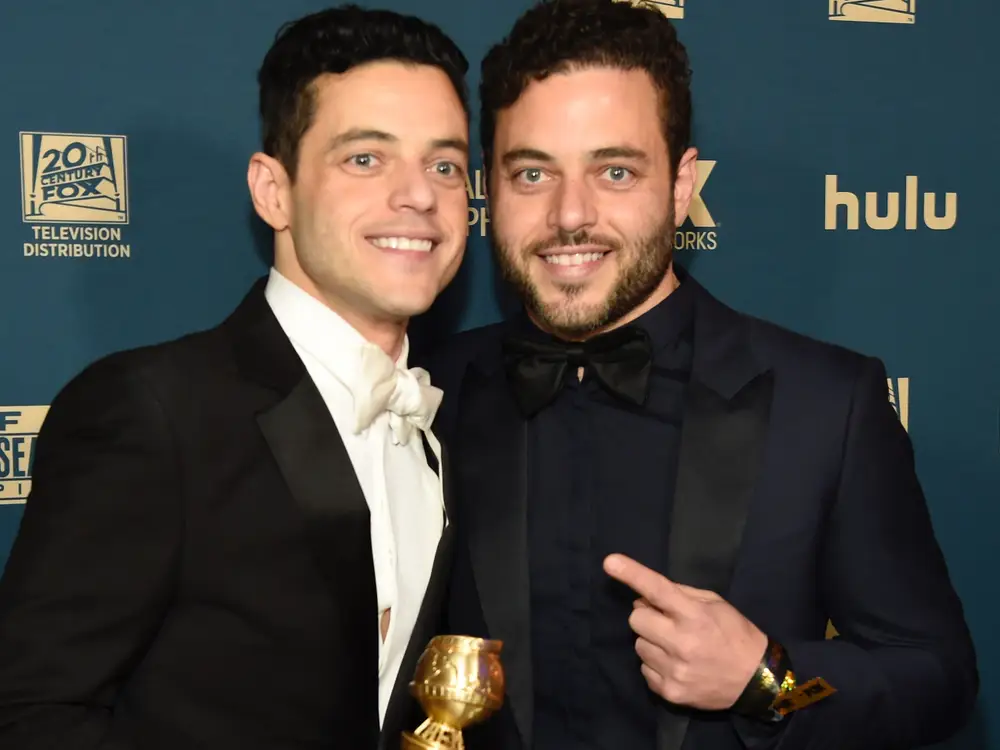 Rami Malek With His Brother