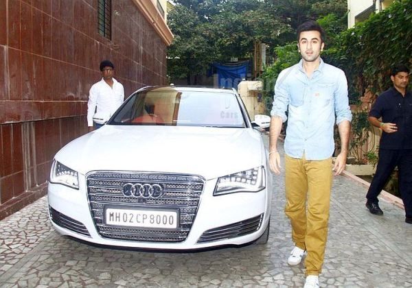 Ranbir Kapoor With His Car