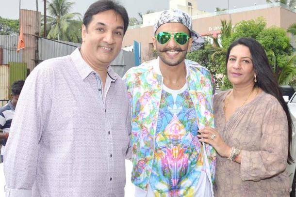 Ranveer Singh With His Mother And Father