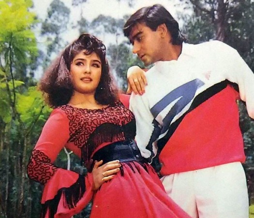 Raveena Tandon With Ajay Devgn