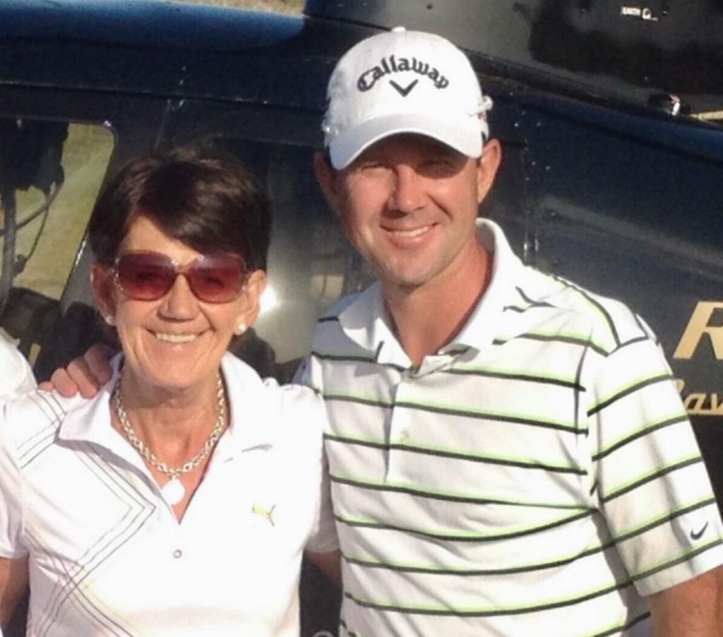 Ricky Ponting With His Mother