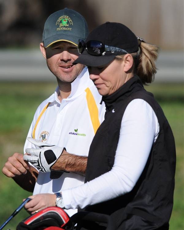 Ricky Ponting With His Sister