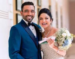 Robin Uthappa With Sheethal Goutham