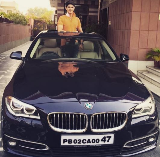 Rohan Mehra With His Car