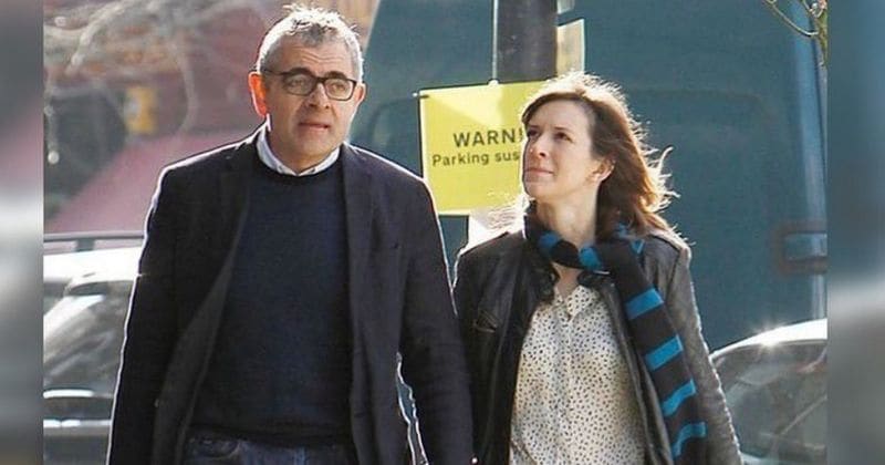 Rowan Atkinson With Louise Ford