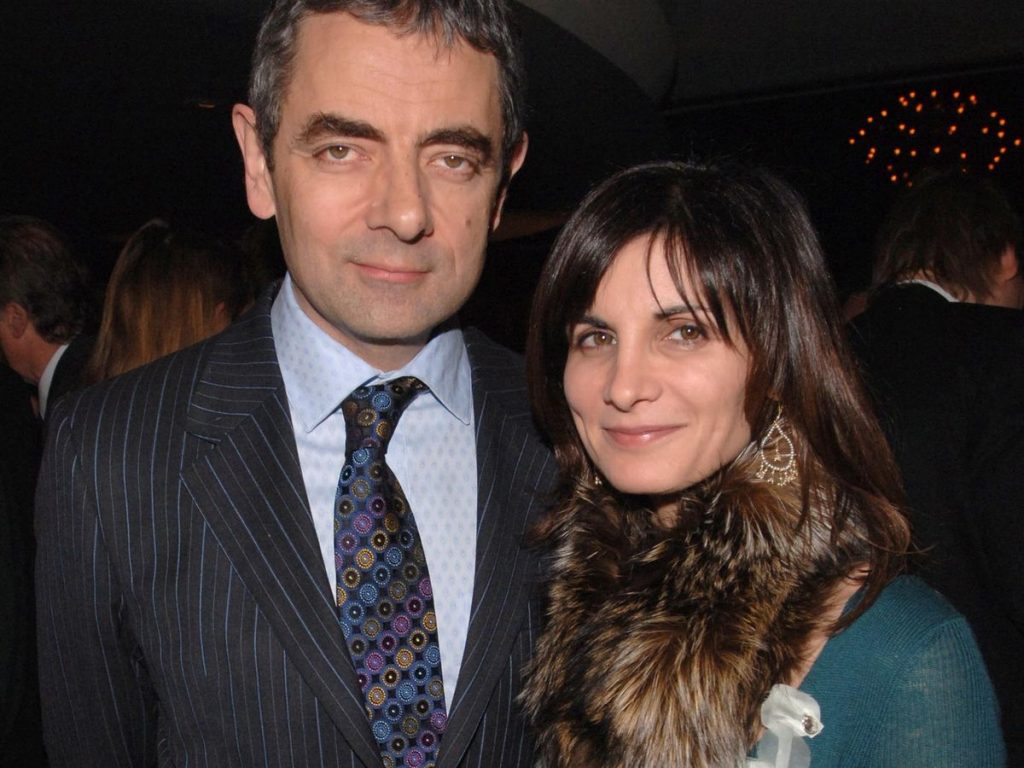 Rowan Atkinson With Sunetra Sastry