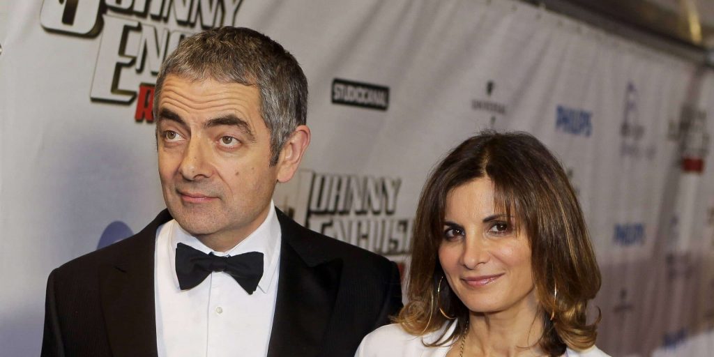 Rowan Atkinson With Sunetra Sastry