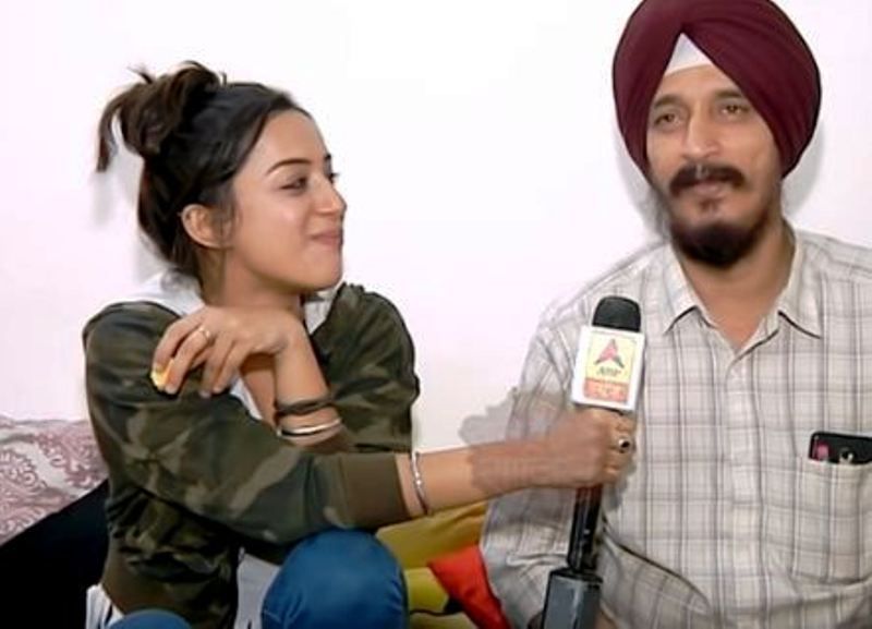 Sargun Kaur Luthra With Her Father