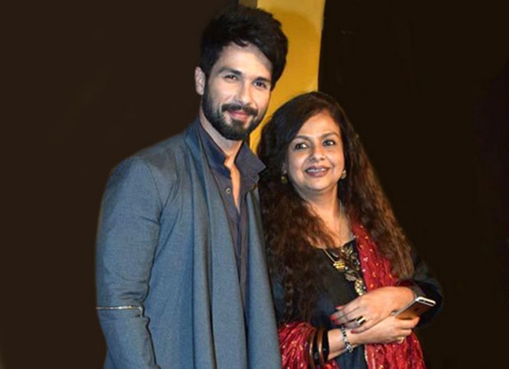 Shahid Kapoor With His Mother