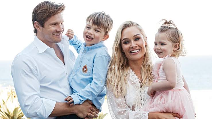 Shane Watson With His Children's