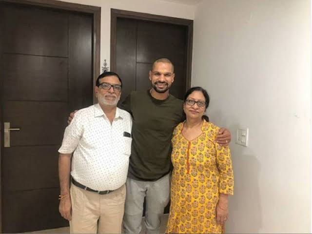 Shikhar Dhawan Father And Mother