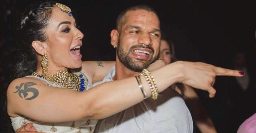 Shikhar Dhawan With Ayesha Mukherjee