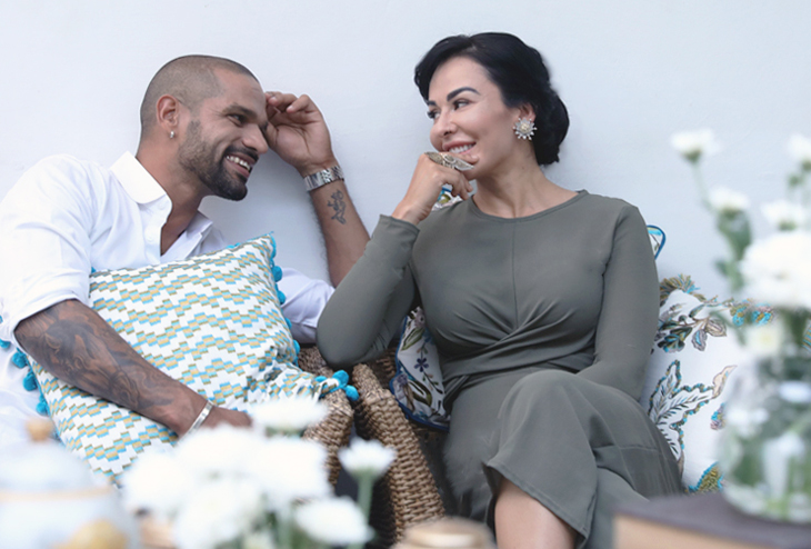 Shikhar Dhawan With Ayesha Mukherjee