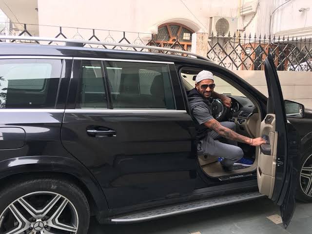 Shikhar Dhawan With His Car