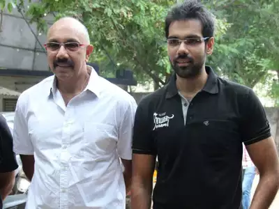 Sibi Sathyaraj With His Father