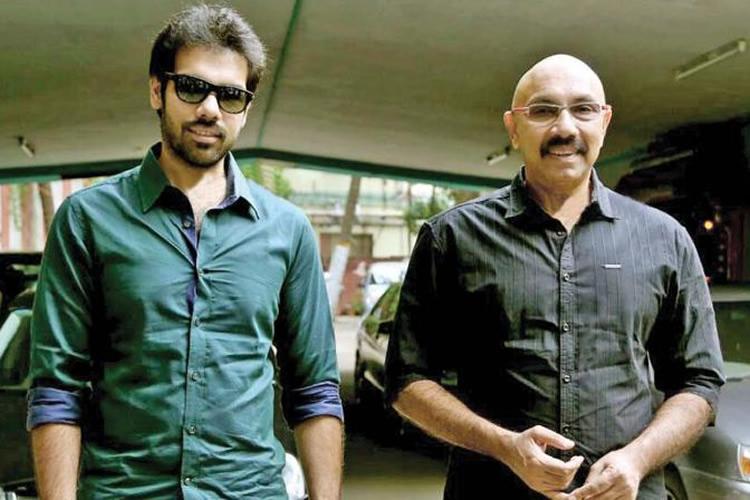 Sathyaraj With His Son